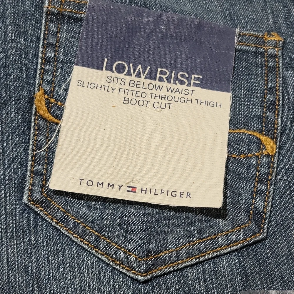 Vintage Rare Tommy Jeans Casual Retro Y2K Streetwear Low Rise Boot Cut Denim 4R - Picture 4 of 12
